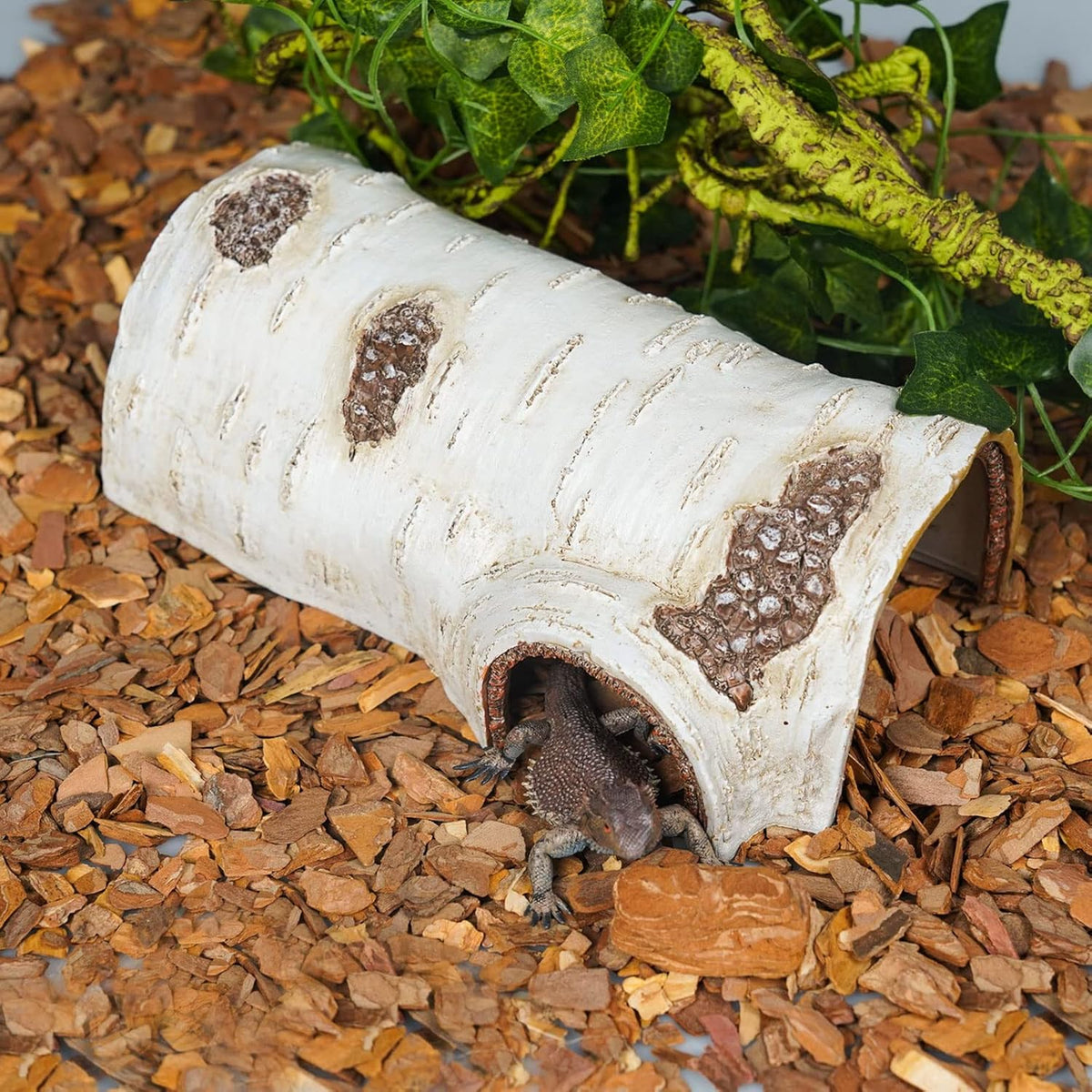 Reptile Hide Large Caves Simulation Tree Hideout Snake Hide Leopard Gecko Terrarium Plastic Plant
