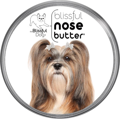 The Blissful Dog Lhasa Apso Nose Butter for Dry, Cracked Skin, Lick-Safe Dog Nose Balm with