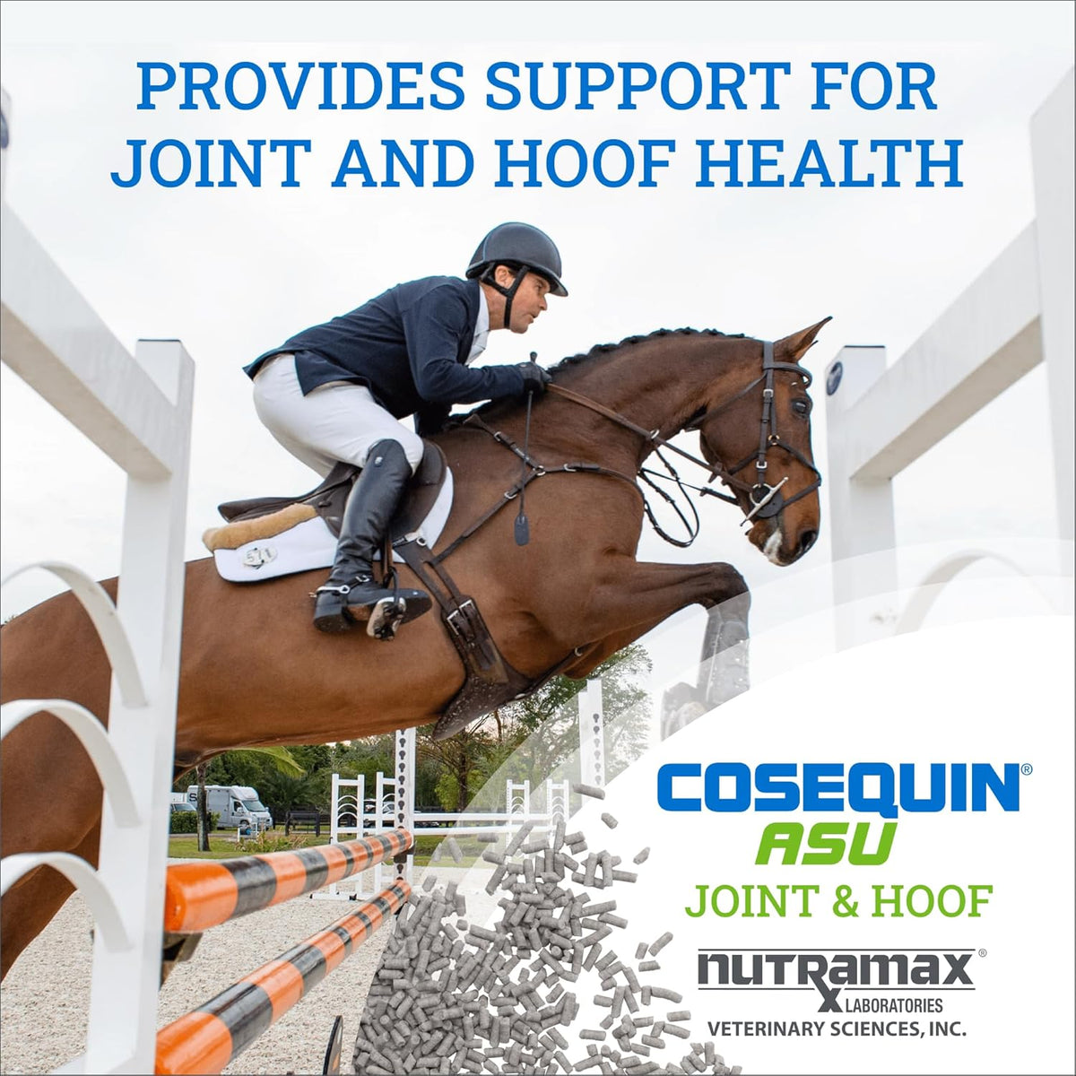 Nutramax Laboratories Cosequin ASU Joint & Hoof Pellets Joint Health Supplement for Horses