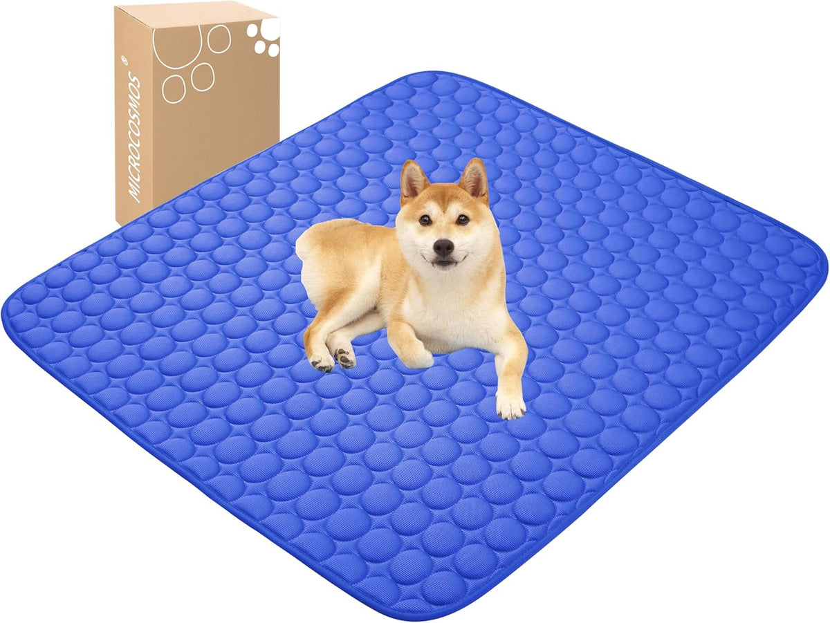 MICROCOSMOS Summer Cooling Mat & Sleeping Pad- Water Absorption Top, Materials Safe, Easy Carry, EZ