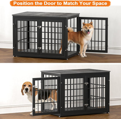 38 Inch Heavy Duty Dog Crate Furniture for Large and Medium Dogs, Decorative Pet House End Table