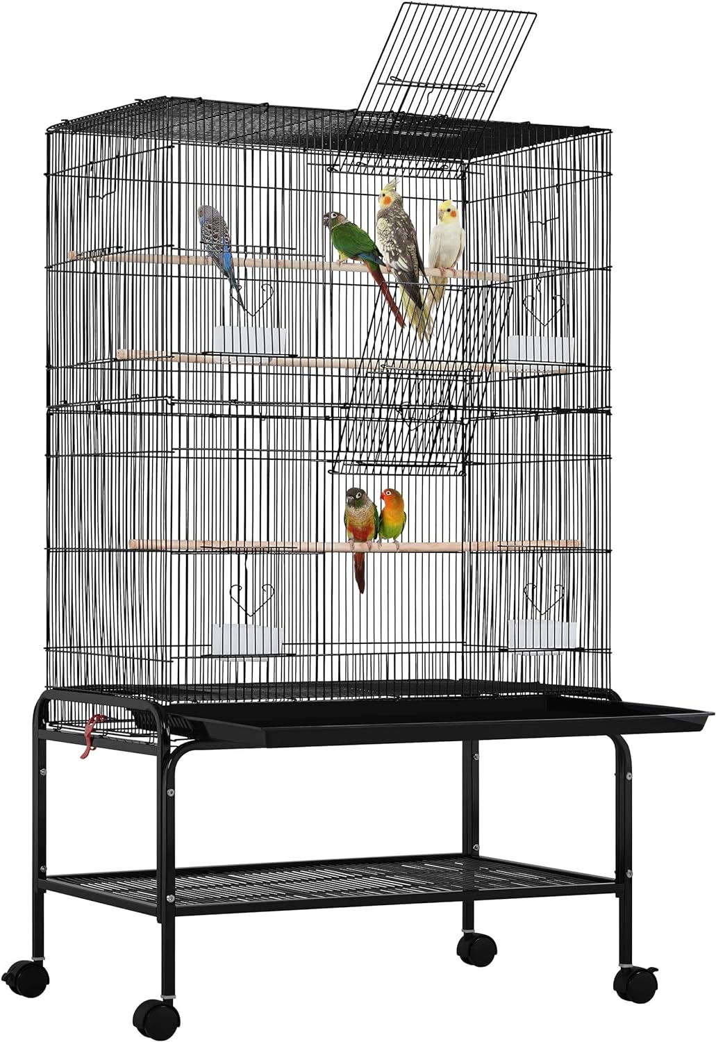Yaheetech 53'' Large Bird Cage Budgie Cage for Parakeets Cockatiels Conures Lovebirds Parrots with