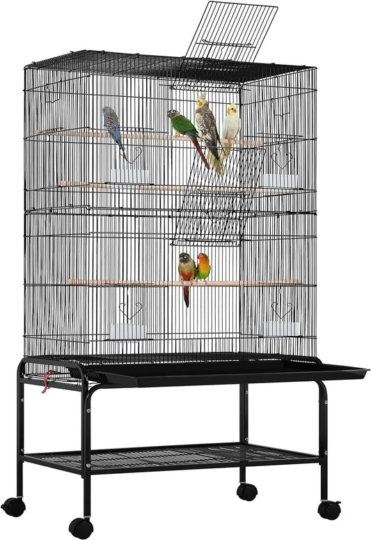 Yaheetech 53'' Large Bird Cage Budgie Cage for Parakeets Cockatiels Conures Lovebirds Parrots with
