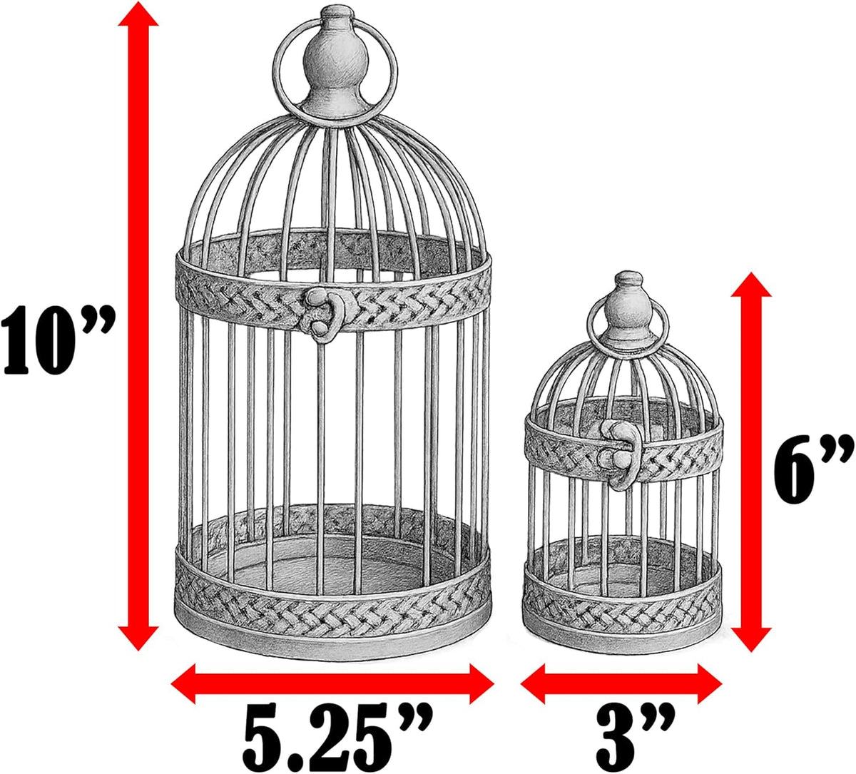 Vela Lanterns Bird Cage Decor Candle Holder Lantern Decorative Table Centerpiece Halloween