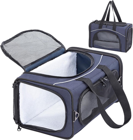 ‌Petsfit Airline Approved Pet Carrier for Small Cats, 16.5x8.6x11 TSA Approved Carrier, with
