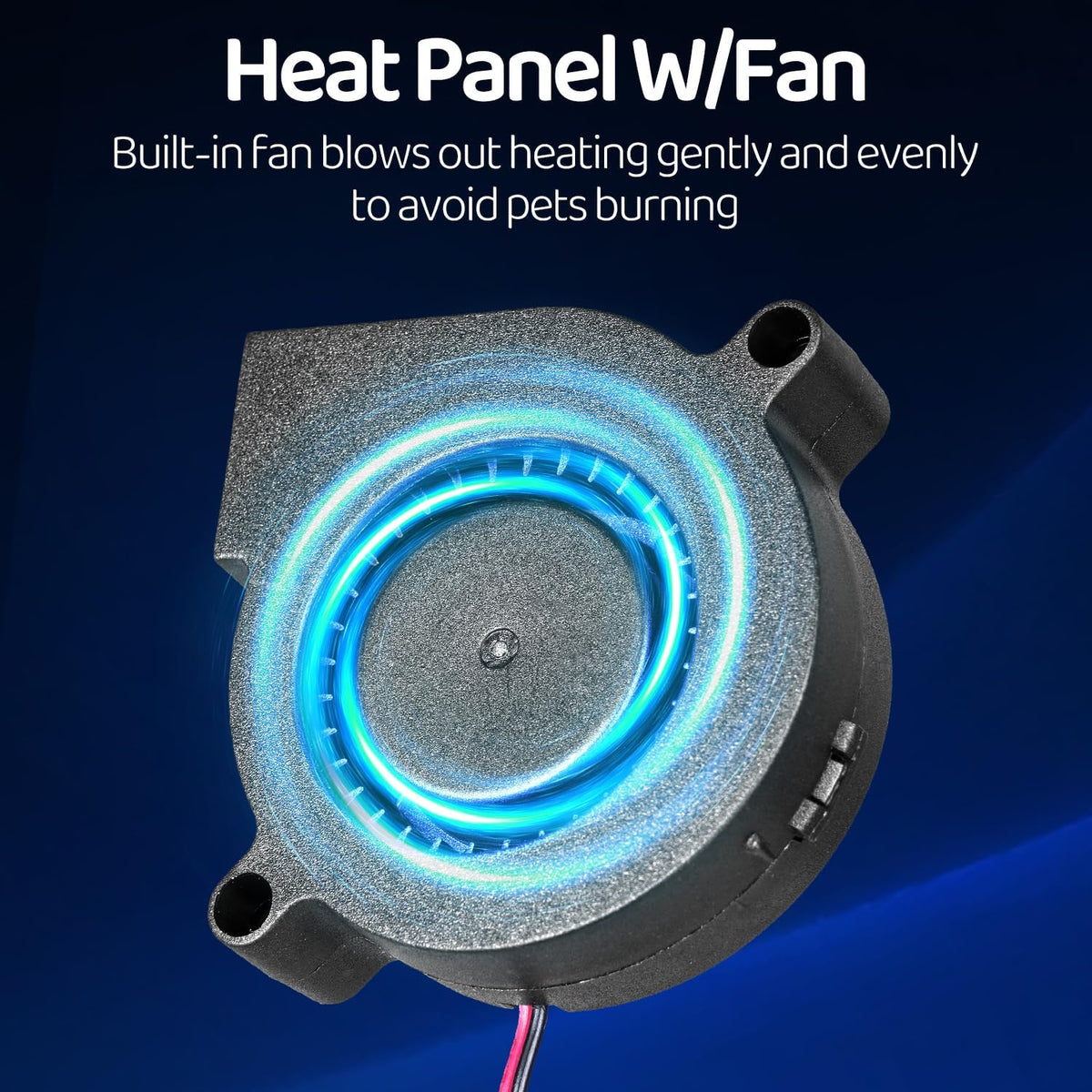 Oiibo Reptile Heating Panel Temperature Adjustable Heat Panel Fan for Terrariums, Energy Efficient