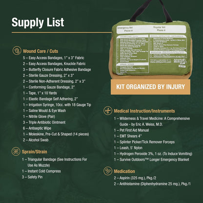 Adventure Medical Kits Me & My Dog Medical Kit - Human & Canine First Aid Essentials - Includes