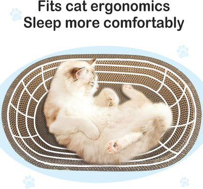 Cat Scratcher, 2pcs-23.6x14.9 inches Large Cat Scratching Board, Cardboard Cat Scratchers for
