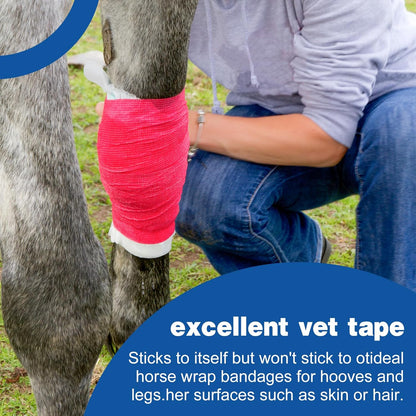 AZEN 9 Pack Self Adhesive Bandage Wrap, 4" X 5 Yards Elastic Cohesive Bandage Wrap, Color Athletic