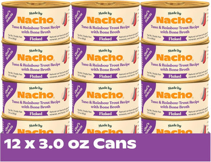 Made by Nacho Flaked Filets Recipe in Bone Broth, Grain-Free Chef's Selects Wet Food for Cats