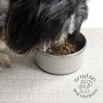 CROXTON & CO. Stainless Steel Pet Bowl for Dogs & Cats | Insulated Food Bowls for Dog Cat | No Tip