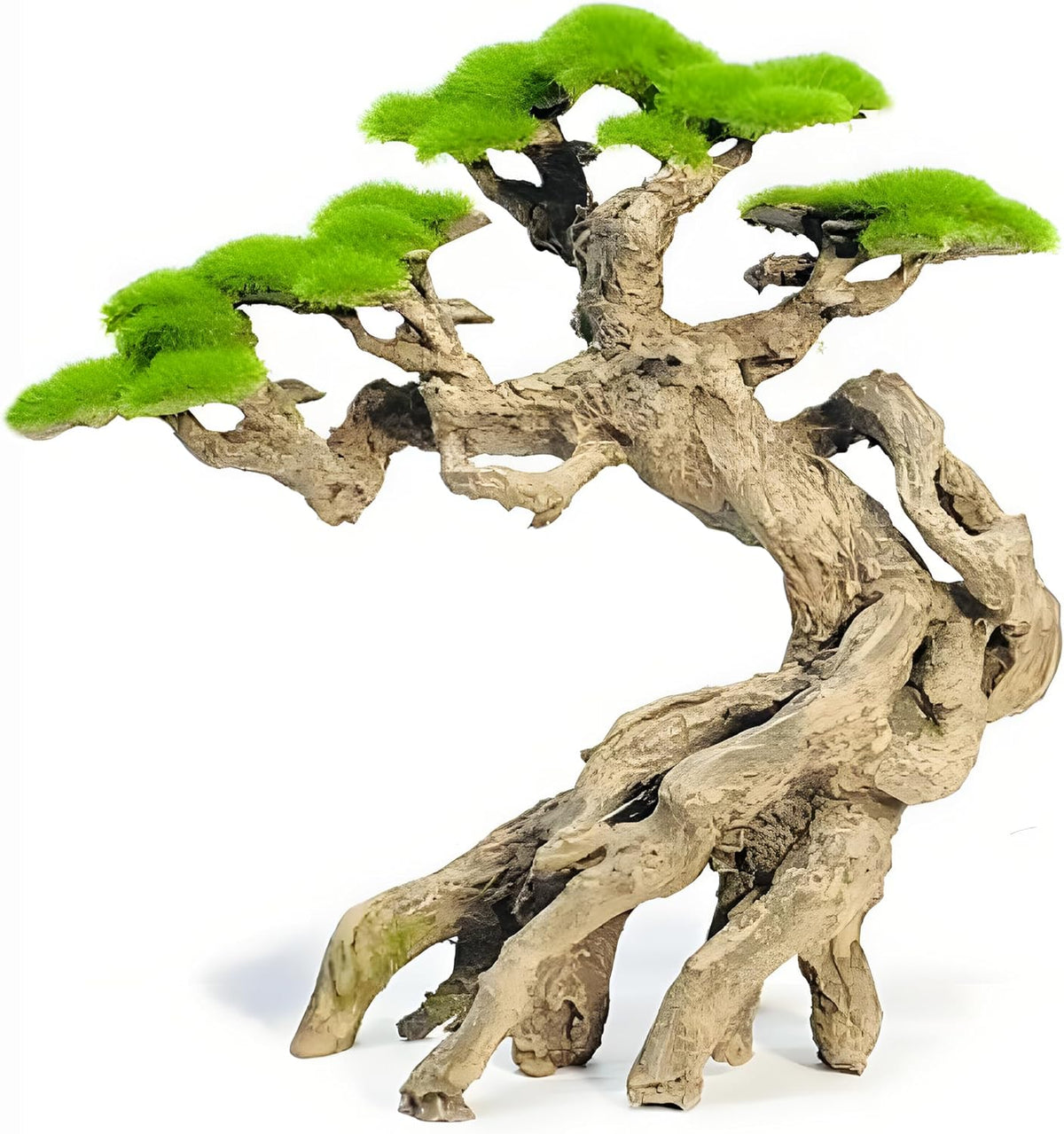 Novelsite Fish Tank Decoration- Cliff Bonsai Trees with Faux Moss- Aquarium Decoration Aqua