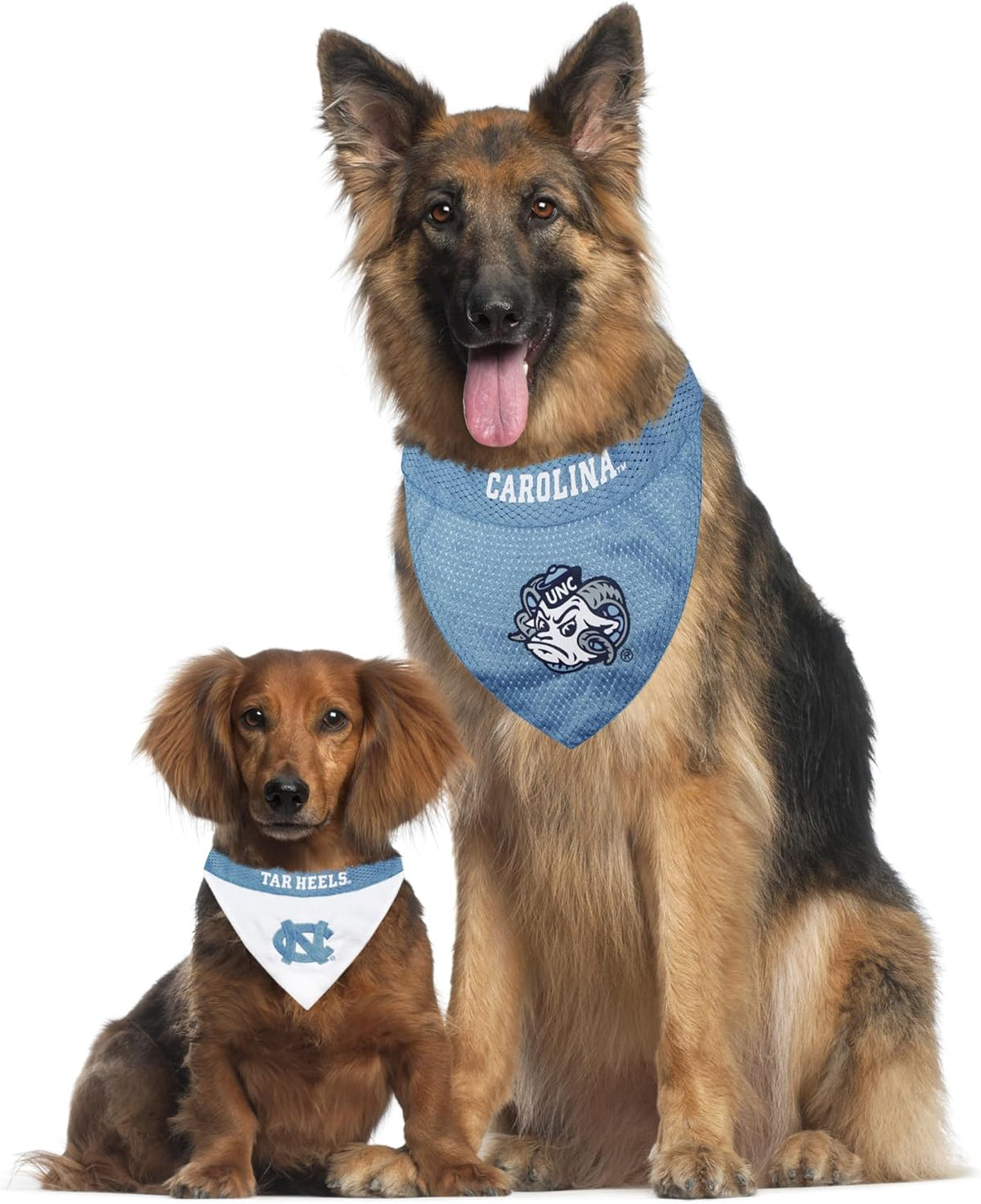 Pets First NCAA Reversible Bandana. North Carolina Tar Heels Sports Fan Pet Bandana Small/Medium