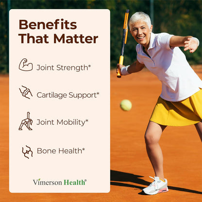 Glucosamine Chondroitin MSM – Joint Support Supplement for Women and Men with Glucosamine Sulfate