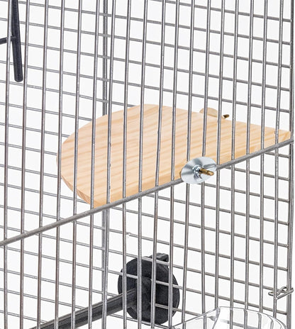 Bird Perch Platform Stand Wooden Parrot Perch Corner 5.9 Inches Fan Shape Playground Cage