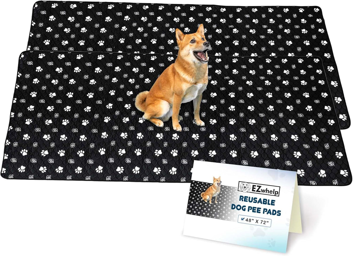 EZwhelp Reusable Dog Pee Pads, Washable Waterproof Mats for Dog Potty Training or Whelping Pads