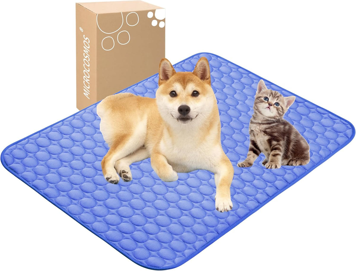 MICROCOSMOS Summer Cooling Mat & Sleeping Pad- Water Absorption Top, Easy Carry, EZ Clean