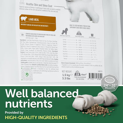 Nature's Protection Superior Care White Dogs Grain-Free Dry Dog Food - High Protein, Tear Stain Dog