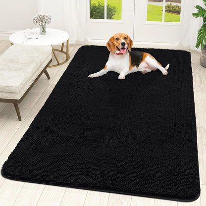OLANLY Dog Door Mat for Muddy Paws 70x46, Absorbs Moisture and Dirt, Absorbent Non-Slip Washable