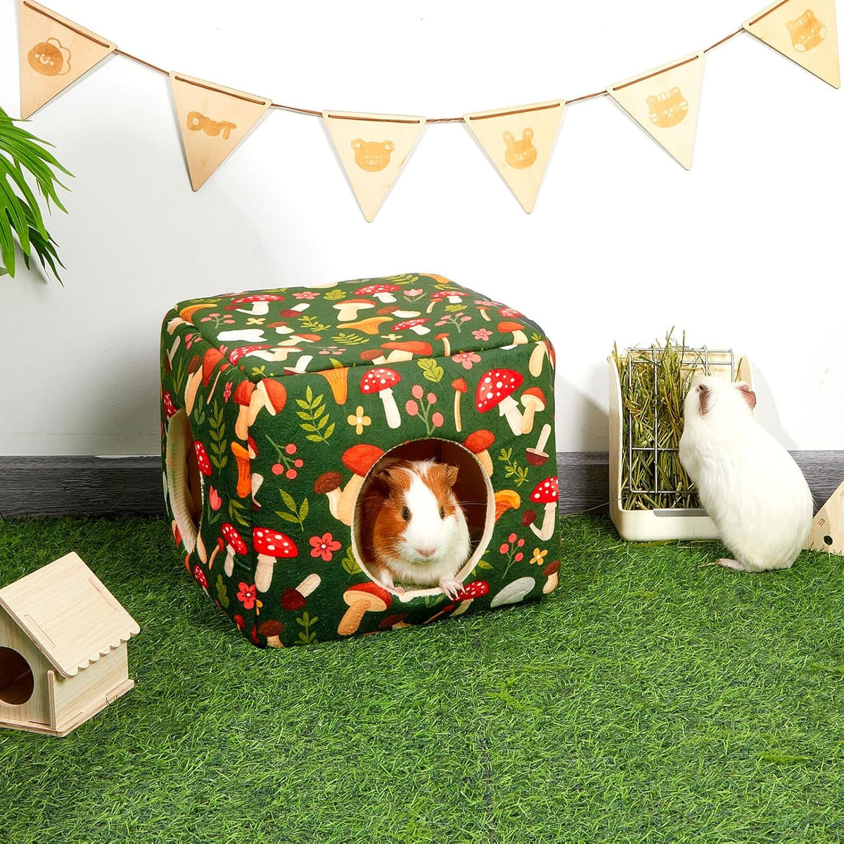 Bienbee Guinea Pig Hideout, Washable Guinea Pigs House Cozy Guinea Pigs Bed for Small Pet