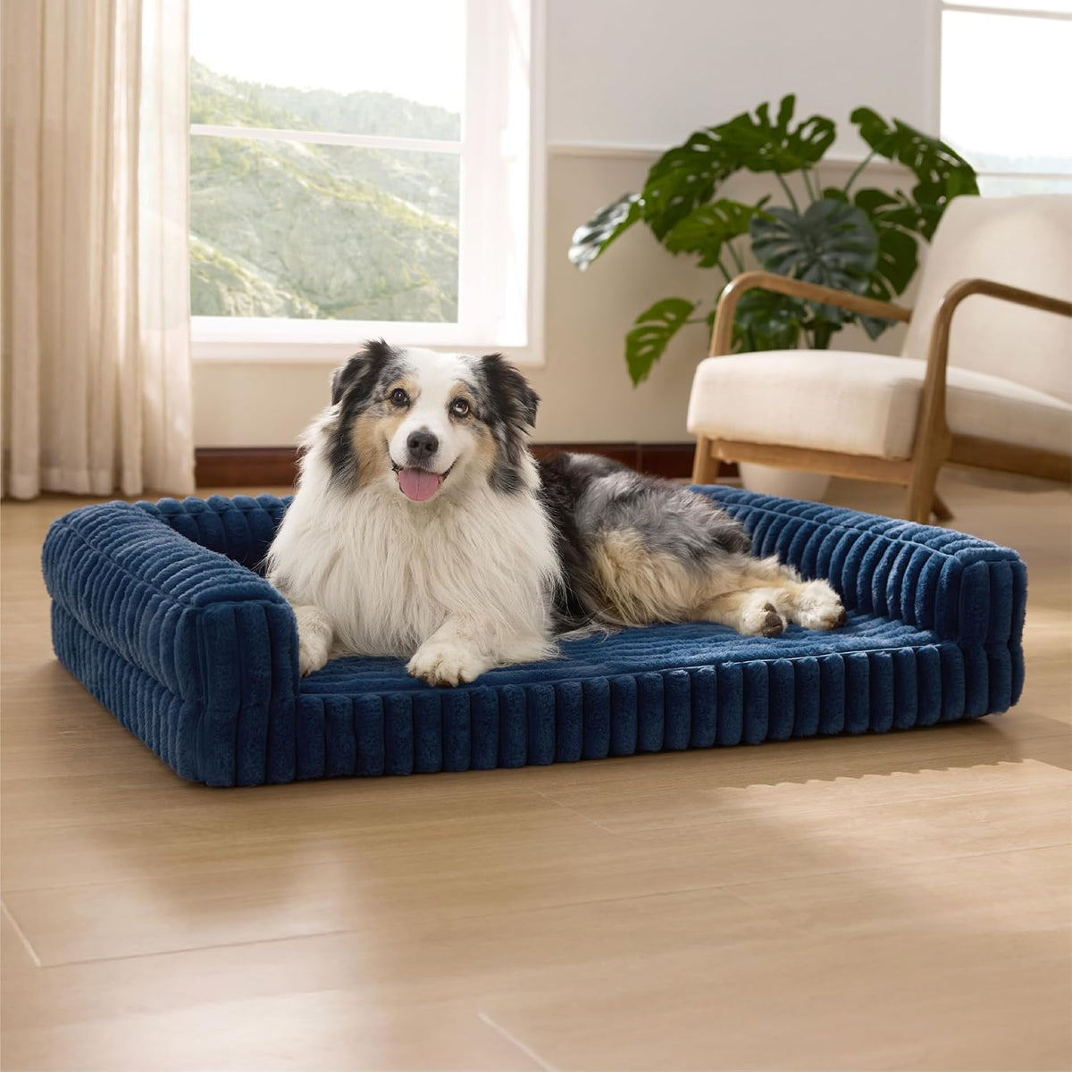 Bedsure Orthopedic Dog Beds for Extra Large Dogs, Waterproof Memory Foam XL Pet Bed with Sides
