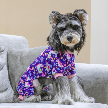CuteBone Dog Christmas Pajamas Puppy Onesies Small Dogs Soft Pjs Coat Cat Apparel Comfy Pet Clothes