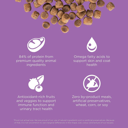Go! Solutions Carnivore, Grain-Free, Protein Rich Dry Cat Food, Chicken, Turkey and Duck Recipe, 8