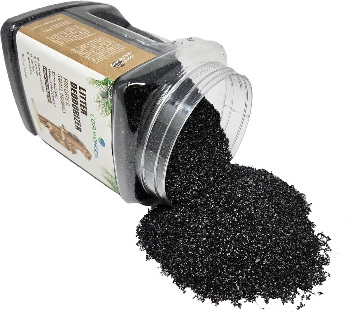 Cat Litter Deodorizer – 2.2 Lb Activated Charcoal Carbon – Odor Eliminator for Litter Box, Chicken