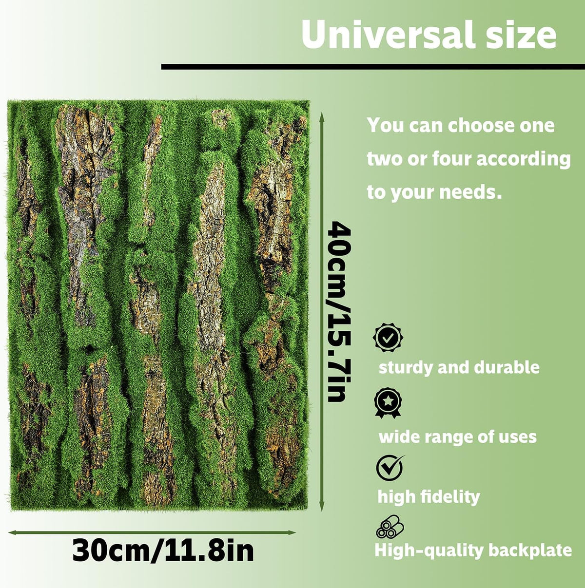 15.75x11.81in Reptile Terrarium Cork Background,Bearded Dragon Tank Bark Backdrop Wall Decor with