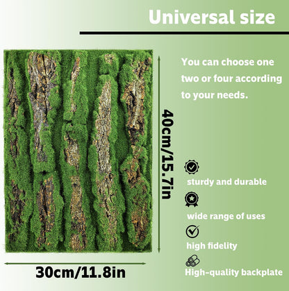 15.75x11.81in Reptile Terrarium Cork Background,Bearded Dragon Tank Bark Backdrop Wall Decor with