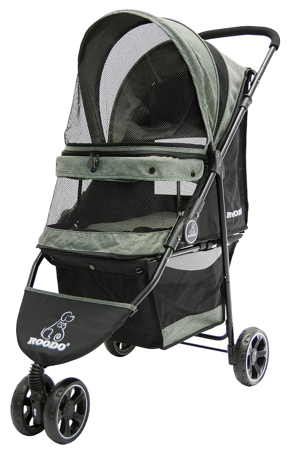 ROODO 3 Wheel Dog Pet Cat Stroller Best Lightweight Foldable Compact Portable Jogger All Terrain