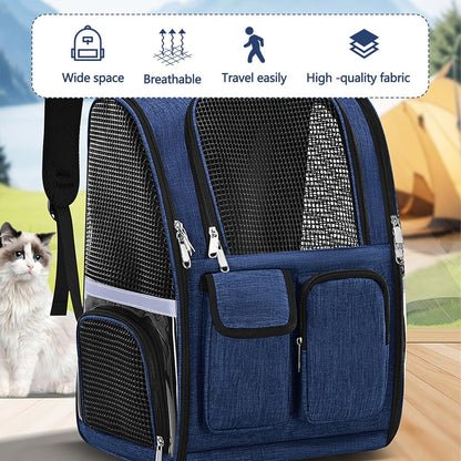 Pet Backpack, Airline Approved Dog Backpack, Cat Bag for Travel Hiking Bike Riding Walking Outdoor