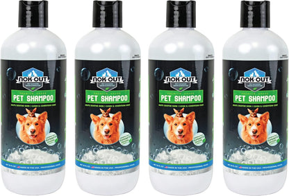 NOK OUT Premium Grade Pet Shampoo for Dogs and Cats, Veterinary Strength and Odor Eliminator