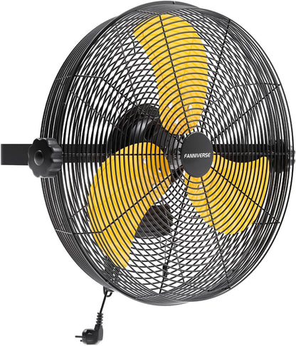 18 Inch Wall Fan Pro Series - 4900 CFM 3 Speed High Velocity Industrial Wall Mount Fans for