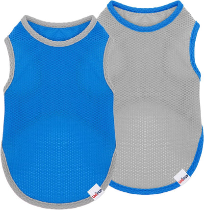 2 Pack Cooling Shirts for Dogs, Breathable Lightweight Dog Shirts for Small Dogs Boy, Sleeveless