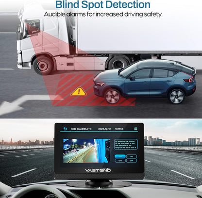 1080P Backup Camera for Truck, 7" IPS Touchscreen Monitor Front and Rear View Dual Cameras, IP69