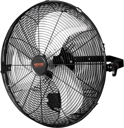 VEVOR 18 Inch Industrial Wall Mount Fan 2PCS, High Velocity 4000 CFM with 3-Speed Manual Control &