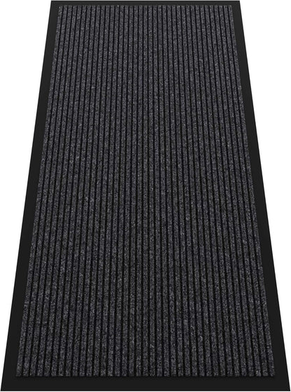 Indoor Outdoor Door Mat, 4’ x 2' Doormat for Entryway, Rubber Backing Non Slip Front Door Mat