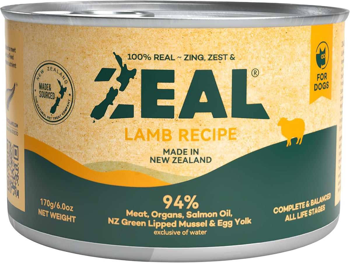 ZEAL New Zealand Canned Wet Dog Food – High Protein, Pure Nutrition, Grain-Free with Superfoods