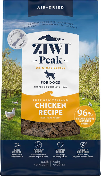 ZIWI Peak Air-Dried Dog Food – Chicken - All Natural, High Protein, Grain Free, Limited Ingredient