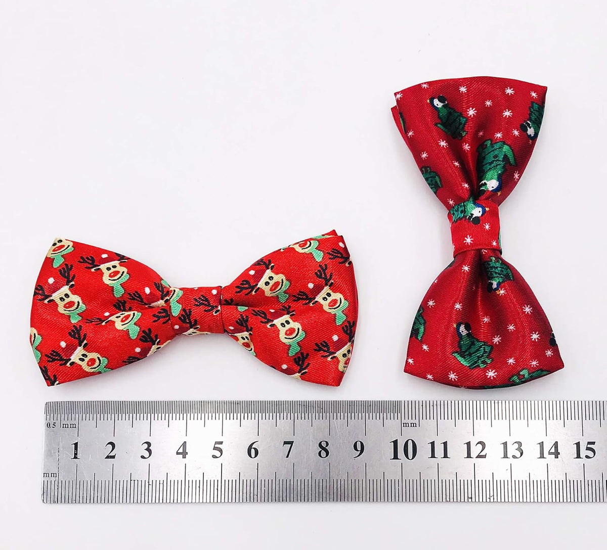 PET SHOW 10pcs/Pack 3.5 * 1.7" Christmas Small Dogs Collar Attachment Bow Ties Xmas Parties Puppies