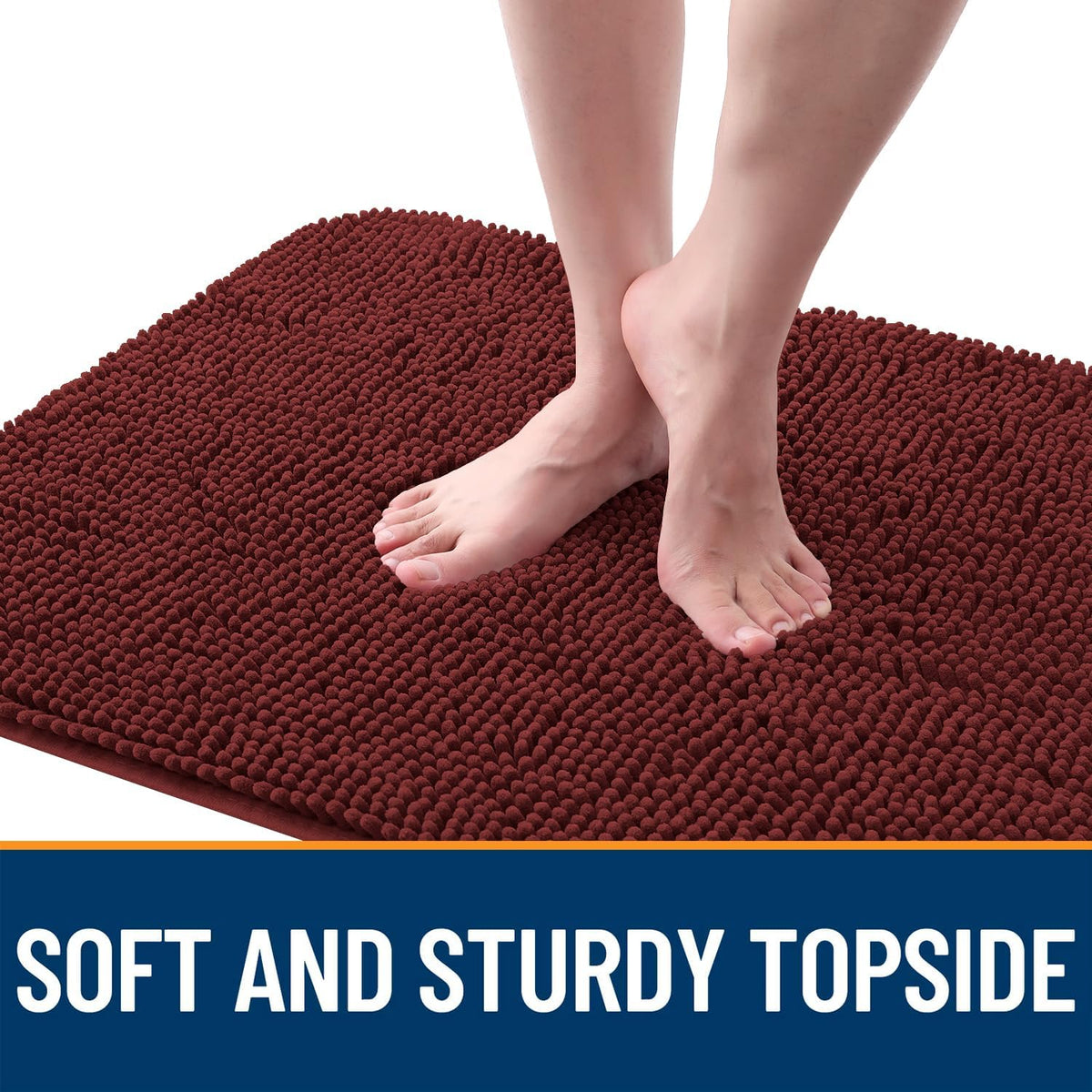 OLANLY Dog Door Mat for Muddy Paws 44x24, Absorbs Moisture and Dirt, Absorbent Non-Slip Washable