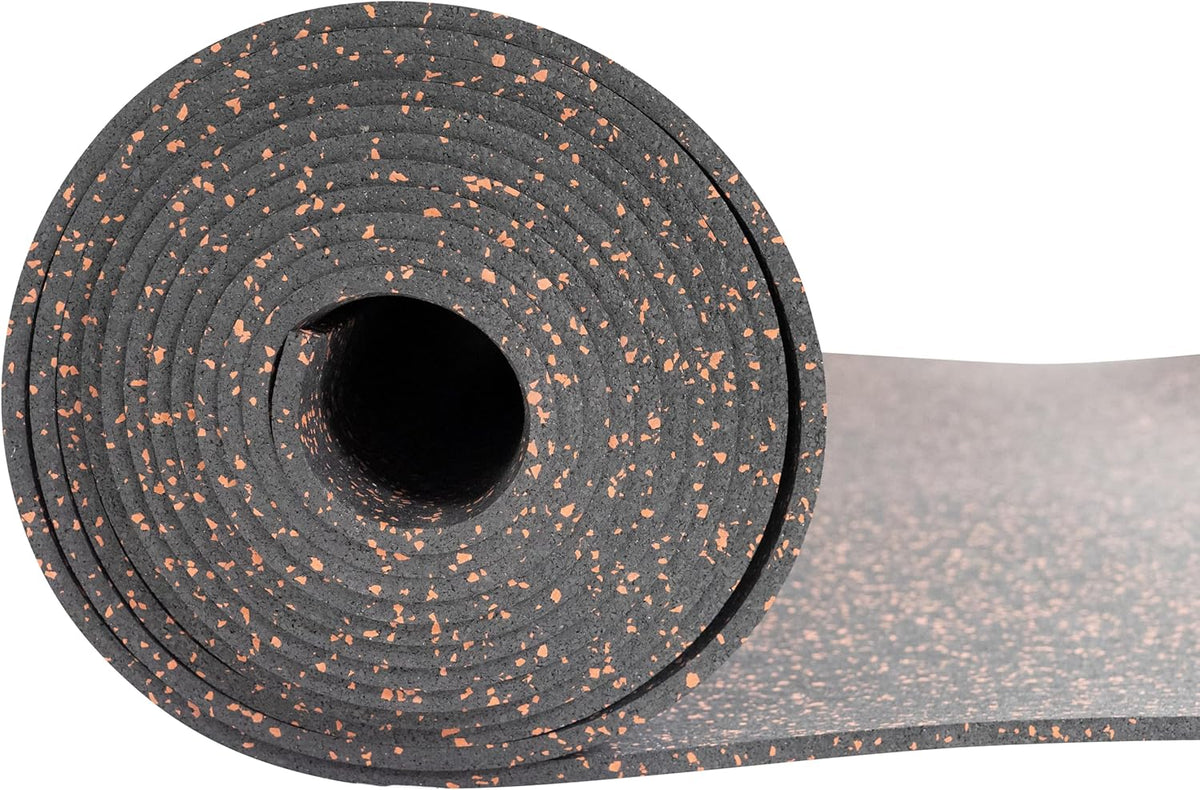 Genaflex Rubber Gym Floor Mat - 8mm Thick - Heavy Duty Commercial Protective Gym Flooring Roll (10%