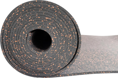 Genaflex Rubber Gym Floor Mat - 8mm Thick - Heavy Duty Commercial Protective Gym Flooring Roll (10%