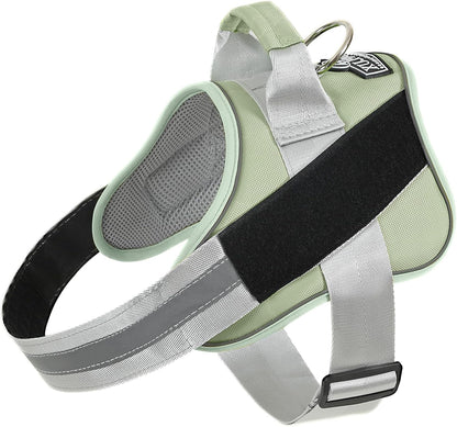 Bolux Dog Harness, No-Pull Reflective Dog Vest, Breathable Adjustable Pet Harness with Handle for