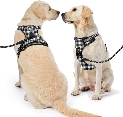 NESTROAD No Pull Dog Harness with Leash, Reflective No Choke Pet Vest Harness,Adjustable Soft