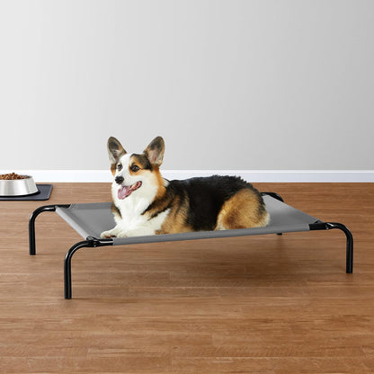 Amazon Basics Breathable Cooling Elevated Dog Bed with Durable Metal Frame, Medium, 43 x 26 x 7.5
