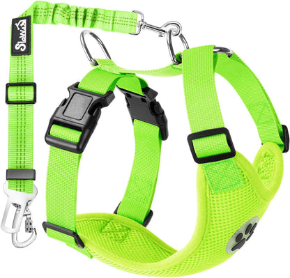 Lukovee Dog Seat Belt for Car, Adjustable Dog Car Harness for Large Medium Small Dogs, Soft Padded