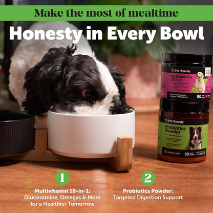 All-Natural Probiotic & Pumpkin Powder Dog Supplement - Prebiotics, Probiotics, Enzymes &