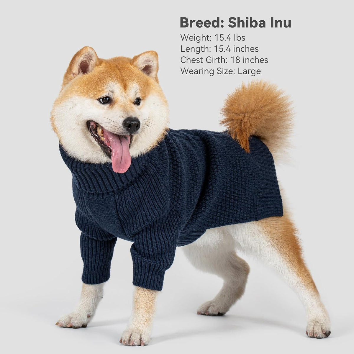cyeollo 4XL Dog Sweater, Stretchable & Cozy Warm Dog Sweaters for Large Dogs Boy, Pullover Knit